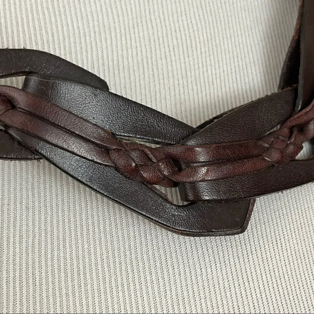 Vintage The Limited Genuine Leather Boho Waist belt Fully Adjustable S/M